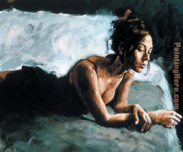 Renee on Bed I painting - Fabian Perez Renee on Bed I art painting